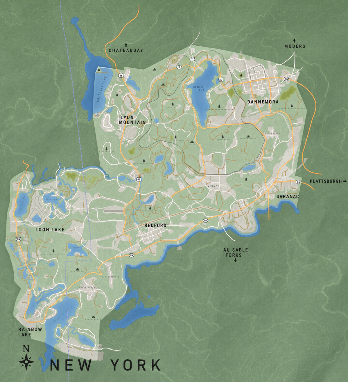 Champlain Valley VEIN map preview